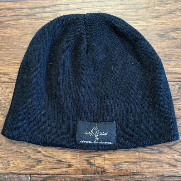 Baby Phat black white embroidered kitty toque beanie hat - Picture 2 of 3
